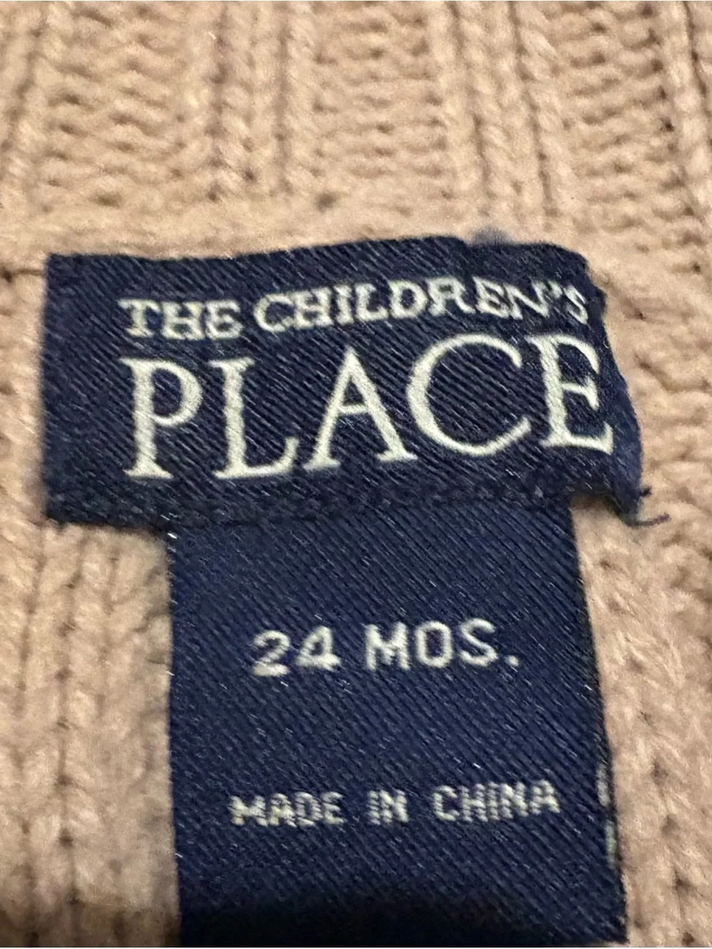 The Children's Place Girls' Beige Crochet Patchwork Cardigan Sweater